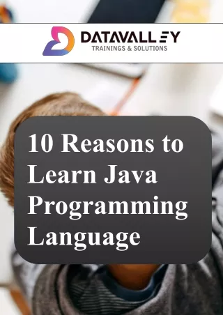10 Reasons to Learn Java Programming Language