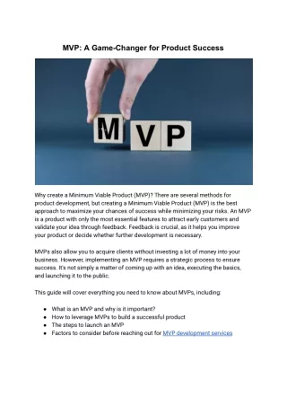MVP_ A Game-Changer for Product Success