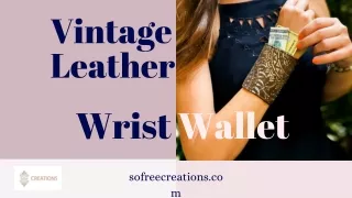 Buy Vintage Leather Wrist Wallets Online| Stylish Wrist Wallets with Hidden Pock