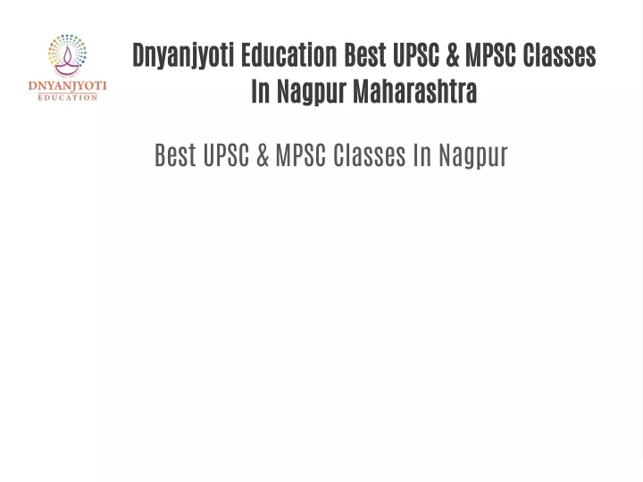 dnyanjyoti education best upsc mpsc classes