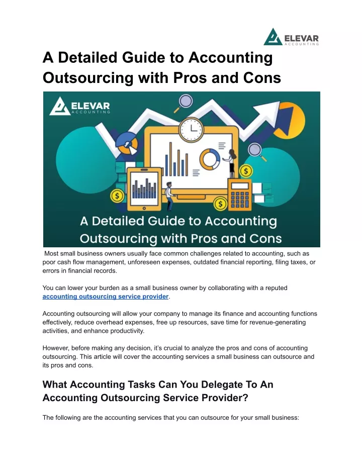 a detailed guide to accounting outsourcing with