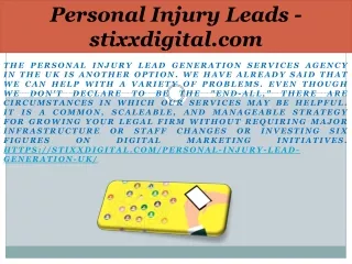 Personal Injury Leads - stixxdigital.com