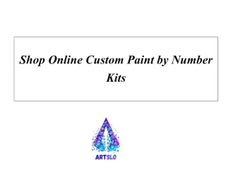 Shop Online Custom Paint by Number Kits
