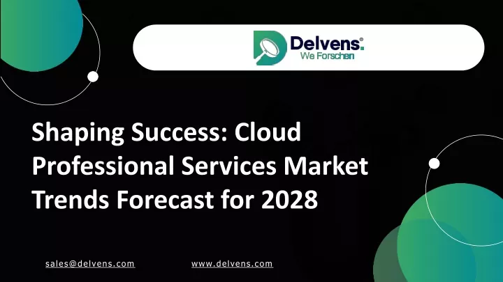 shaping success cloud professional services