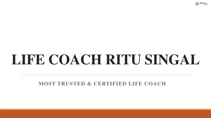 life coach ritu singal