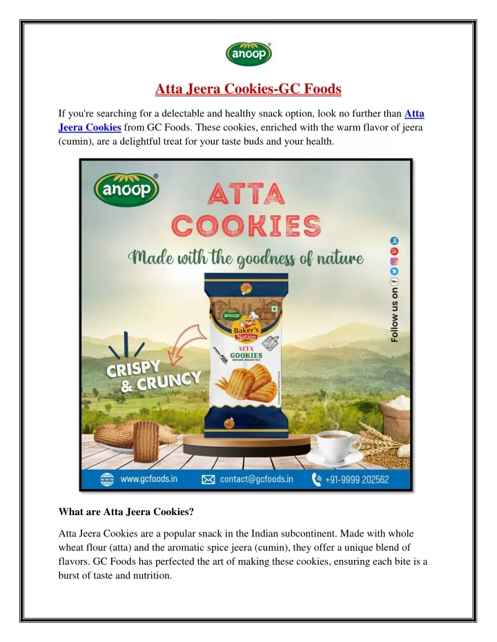 atta jeera cookies gc foods