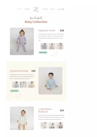 Buy Organic Baby Onesies in Bamboo