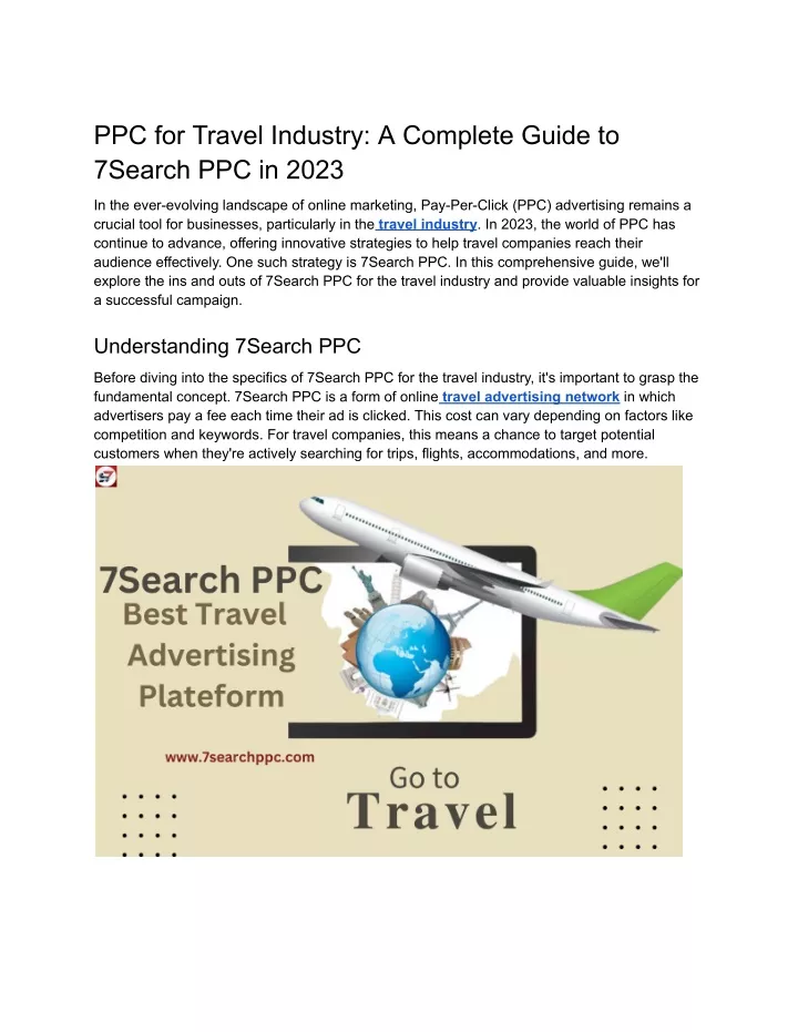 ppc for travel industry a complete guide
