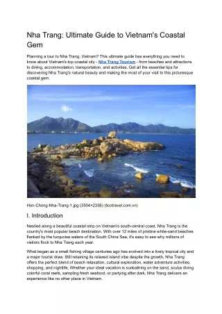 Nha Trang_ Ultimate Guide to Vietnam's Coastal Gem