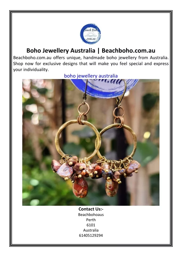 boho jewellery australia beachboho