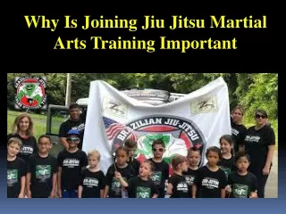 Why Is Joining Jiu Jitsu Martial Arts Training Important