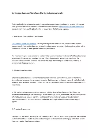 servicenow customer workflows the key to customer