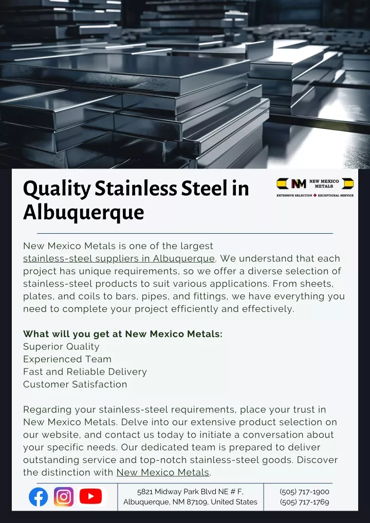 quality stainless steel in albuquerque