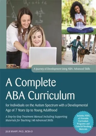 $PDF$/READ/DOWNLOAD A Complete ABA Curriculum for Individuals on the Autism Spectrum with a