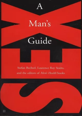 DOWNLOAD/PDF Sex: a Man's Guide