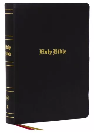 $PDF$/READ/DOWNLOAD KJV Holy Bible, Super Giant Print Reference Bible, Black, Genuine Leather,