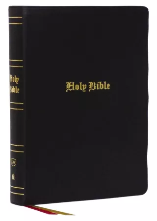 [PDF READ ONLINE] KJV Holy Bible, Super Giant Print Reference Bible, Black, Genuine Leather,