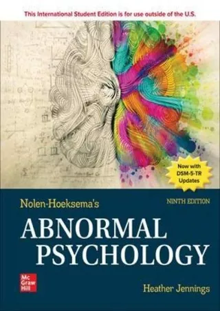 READ [PDF] ISE Abnormal Psychology