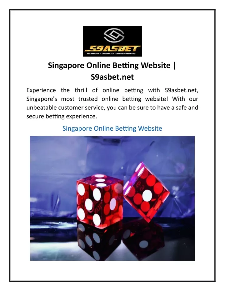 singapore online betting website s9asbet net