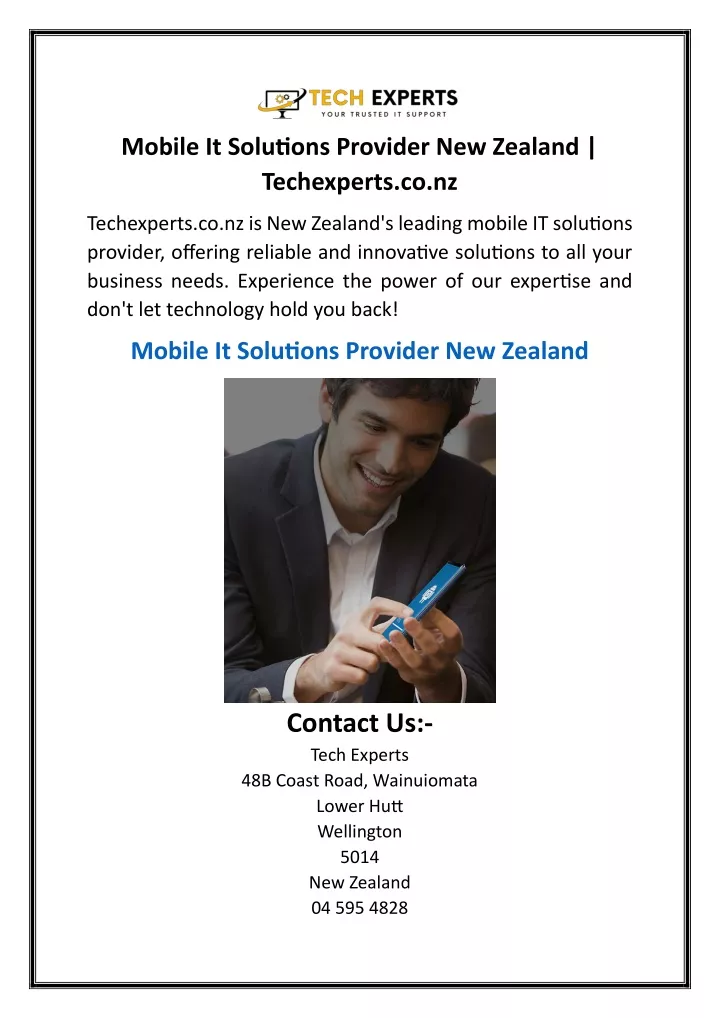 mobile it solutions provider new zealand