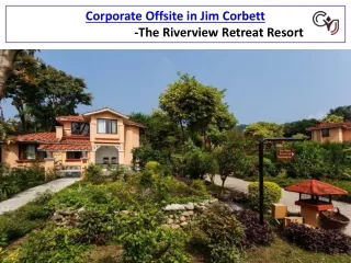 Resorts in Jim Corbett | The Riverview Retreat Resort