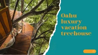 Oahu luxury vacation treehouse