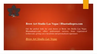 Brow Art Studio Las Vegas  Bbastudiopro.com