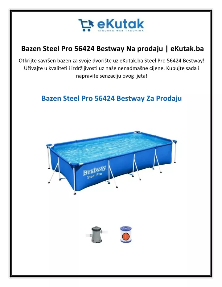 bazen steel pro 56424 bestway na prodaju ekutak ba