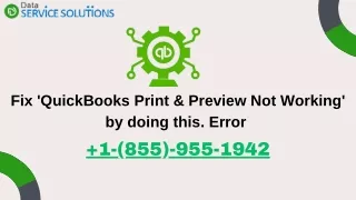 A Simple Approach to QuickBooks print Preview not available