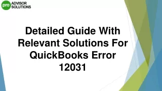 detailed guide with relevant solutions
