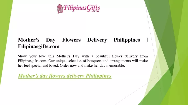 mother s day flowers delivery philippines