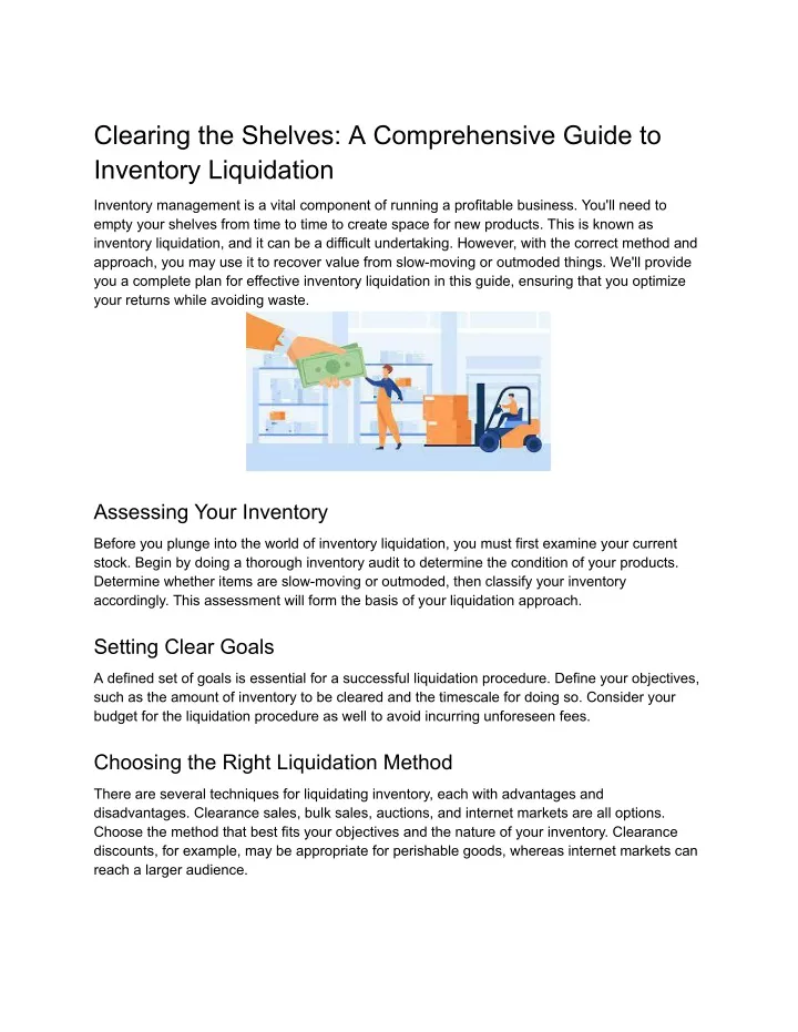 clearing the shelves a comprehensive guide