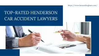 Top-Rated Henderson Car Accident Lawyers | Benson & Bingham
