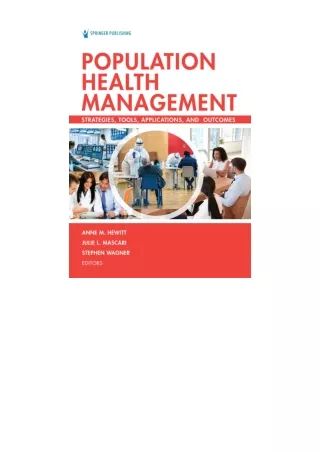 PDF read online Population Health Management Strategies Tools Applications and O