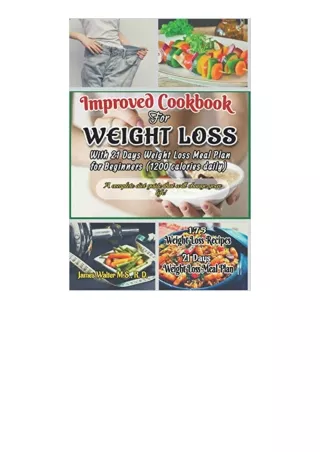 Ebook download IMPROVED COOKBOOK FOR WEIGHT LOSS With 21 Days Weight Loss Meal P