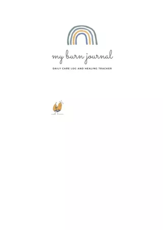 Download PDF My Burn Journal Daily Care Log and Healing Tracker for ipad