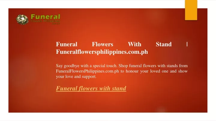 funeral flowers with stand