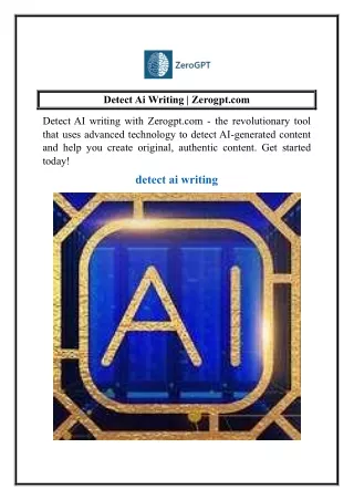 detect ai writing zerogpt com