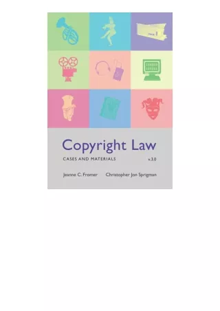 Download Copyright Law Cases And Materials V30 Free Acces