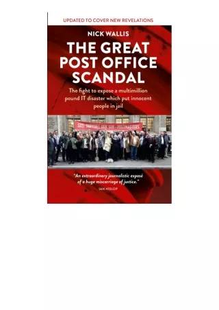 Ebook Download The Great Post Office Scandal The Story Of The Fight To Expose A