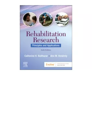 Kindle Online Pdf Rehabilitation Research E Book Principles And Applications Ful