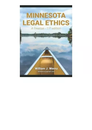 Ebook Download Minnesota Legal Ethics A Treatise Volume 2 Free Acces
