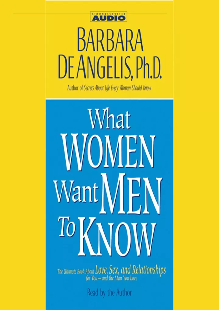 what women want men to know download pdf read