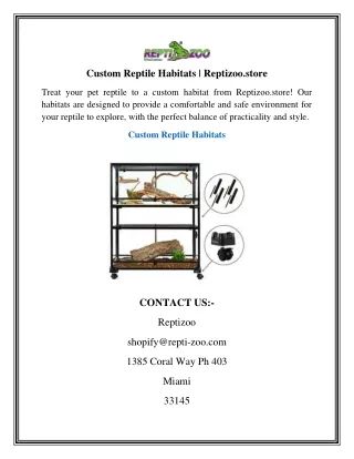 Custom Reptile Habitats  Reptizoo.store