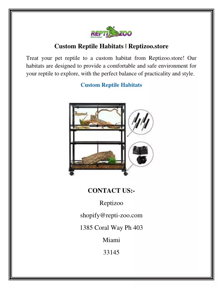 custom reptile habitats reptizoo store