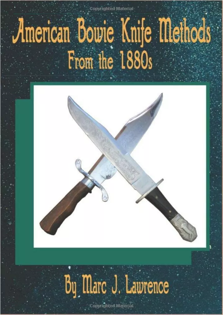 american bowie knife fighting methods from 1880s