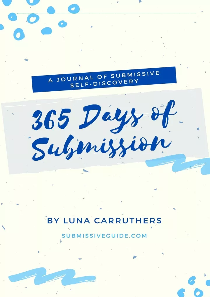 365 days of submission a journal of submissive