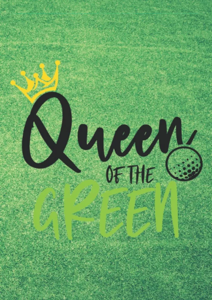 golf log book queen of the green golf scoring