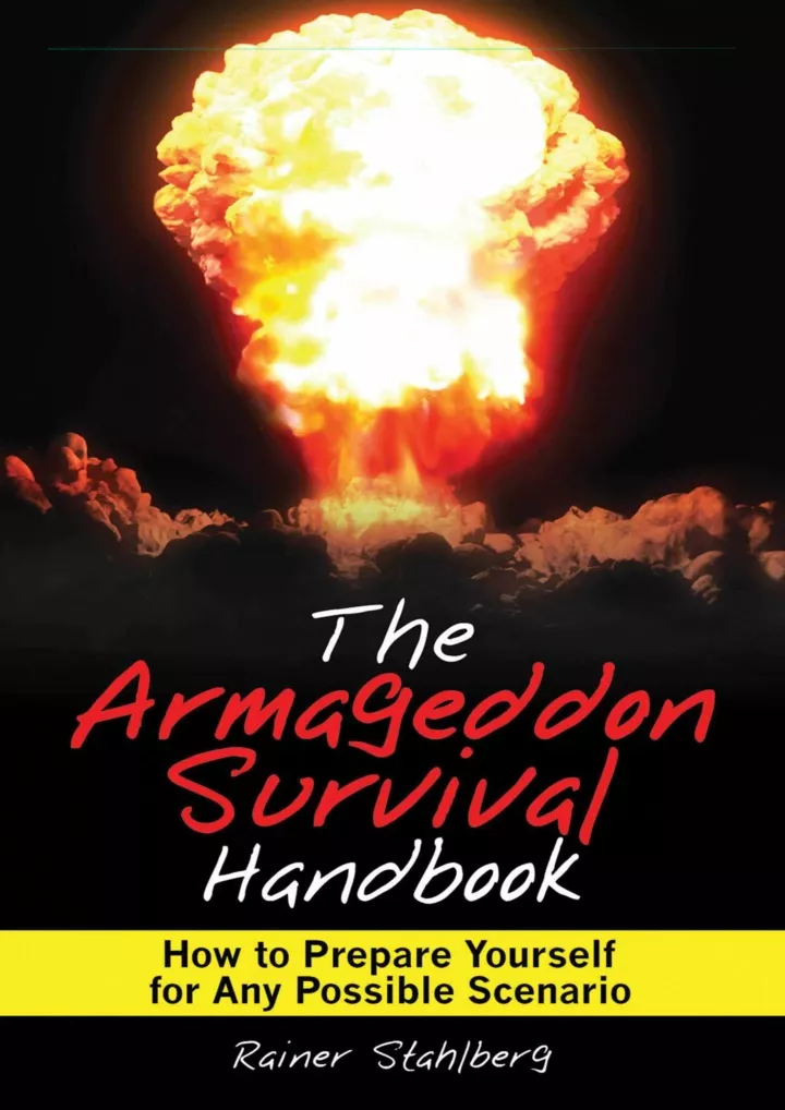 the armageddon survival handbook how to prepare