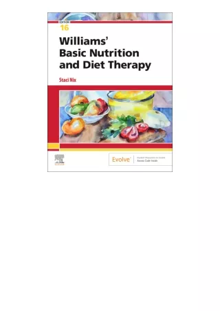 Ebook Download Williams Basic Nutrition And Diet Therapy E Book For Android